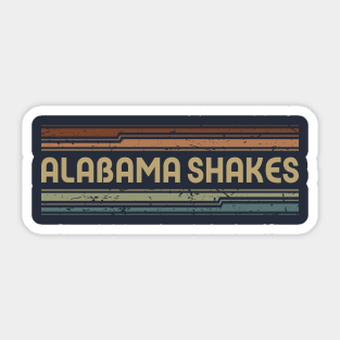 Alabama Shakes Retro Lines Sticker